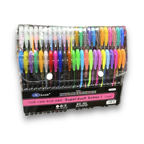 Set de 48 plumas de colores con esencias frutales de 1.0mm
