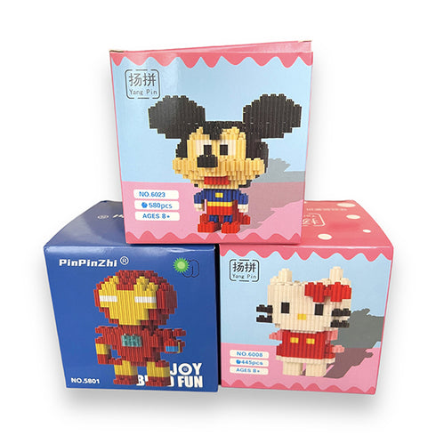 Set de 5 juegos inspirado en LEGO de superheroes