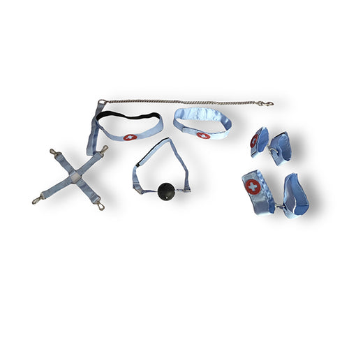 Set de 7 juguetes, accesorios sexuales de enfermera sumisa